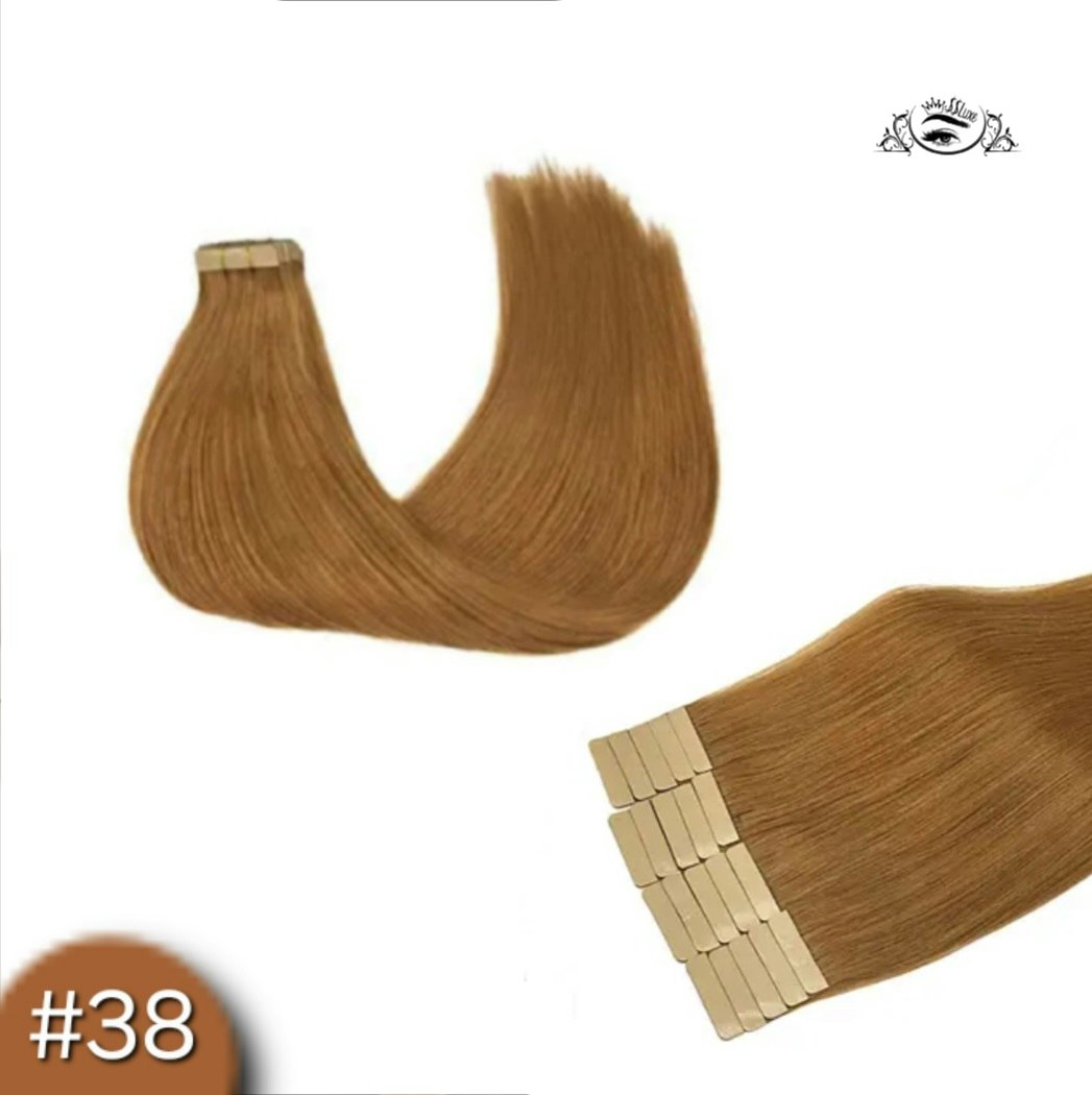 Invisible Tape in Extensions - #38 Bright Coopper