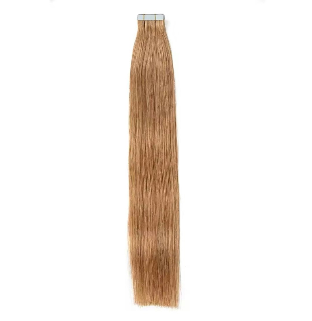 Invisible Tape in Extensions - #27 Natural Red