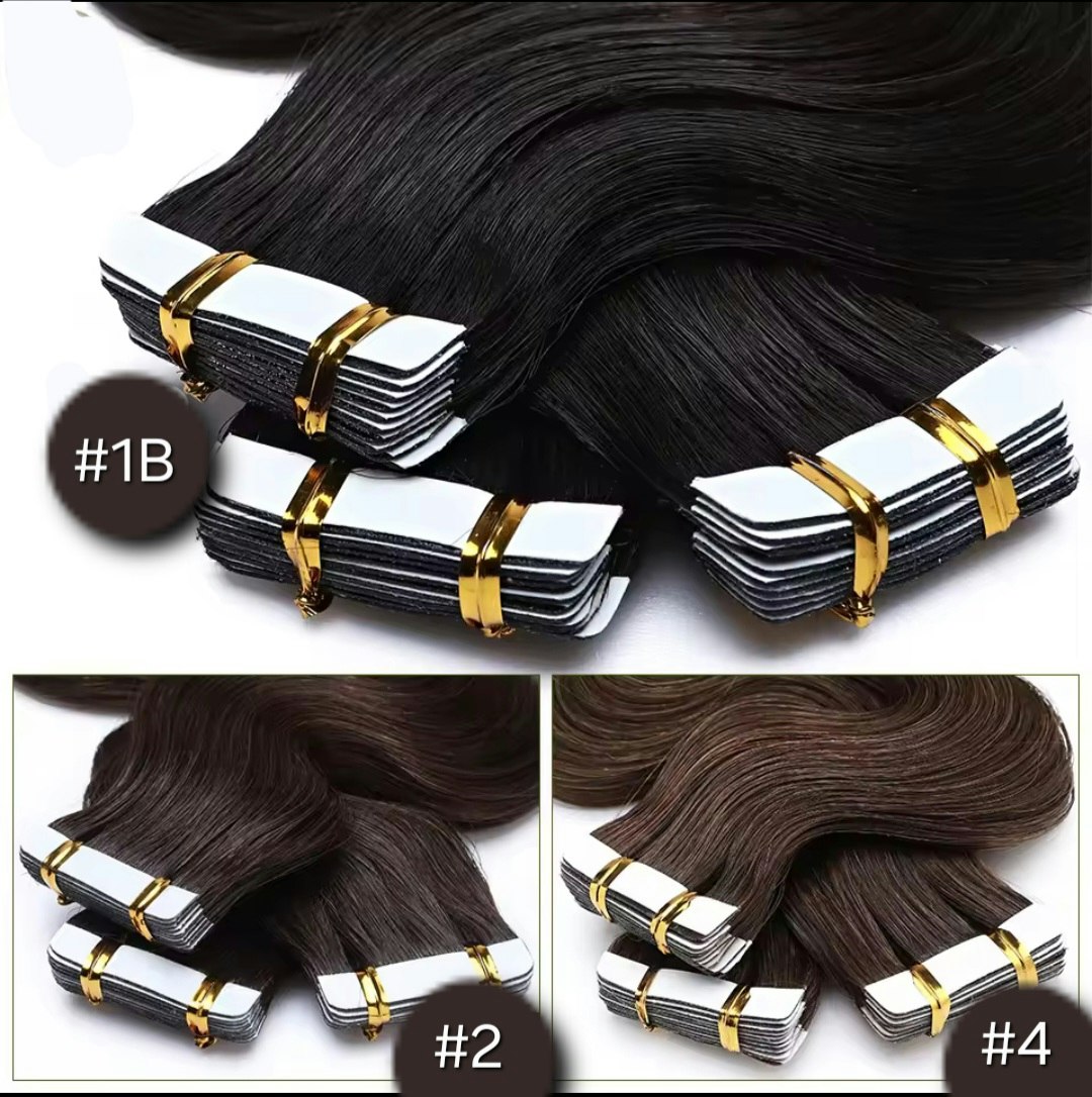 Invisible Tape in Extensions - #2 Dark Espresso Brown