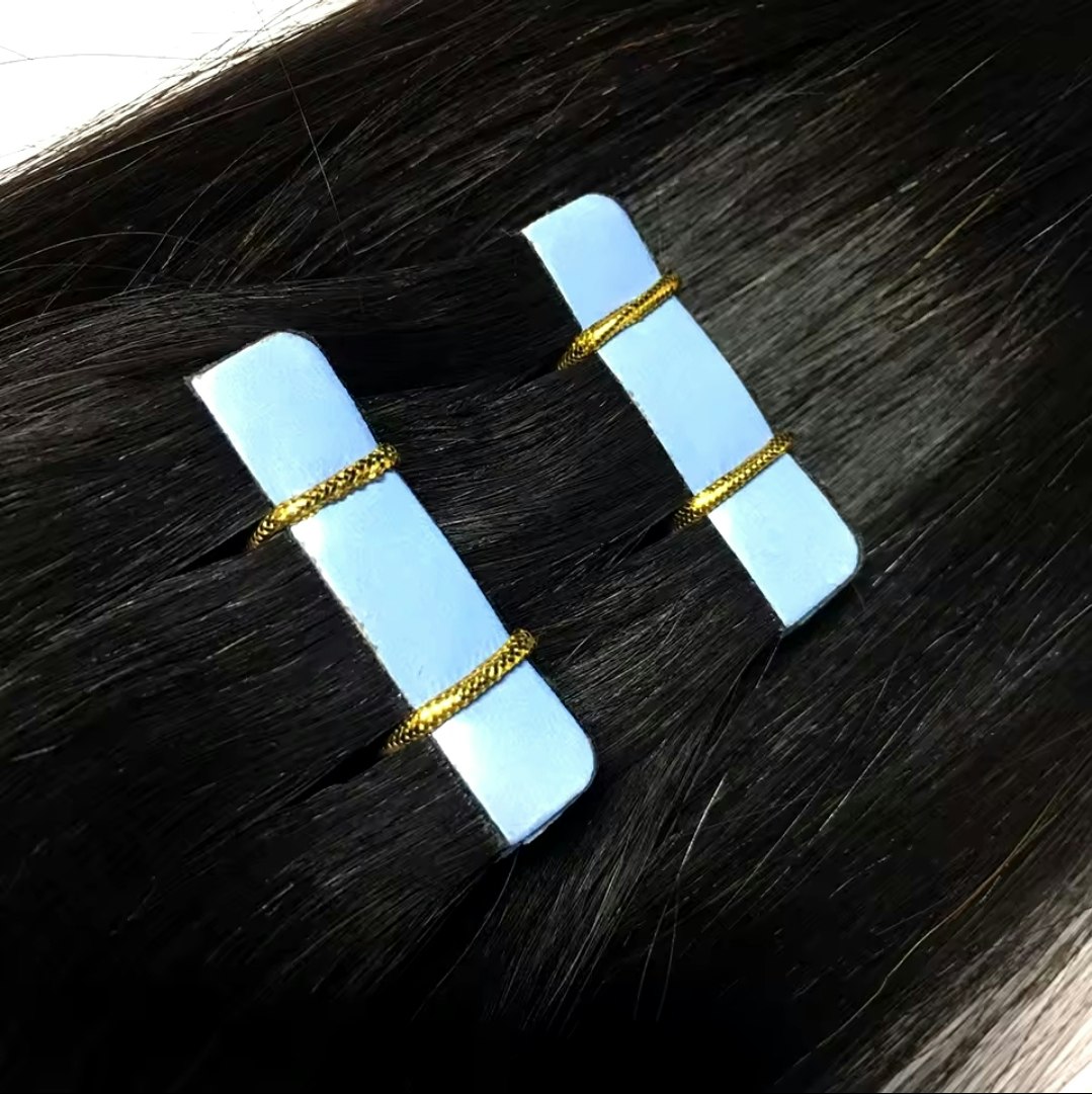 Invisible Tape in Extensions #1N Pure Midnight Black