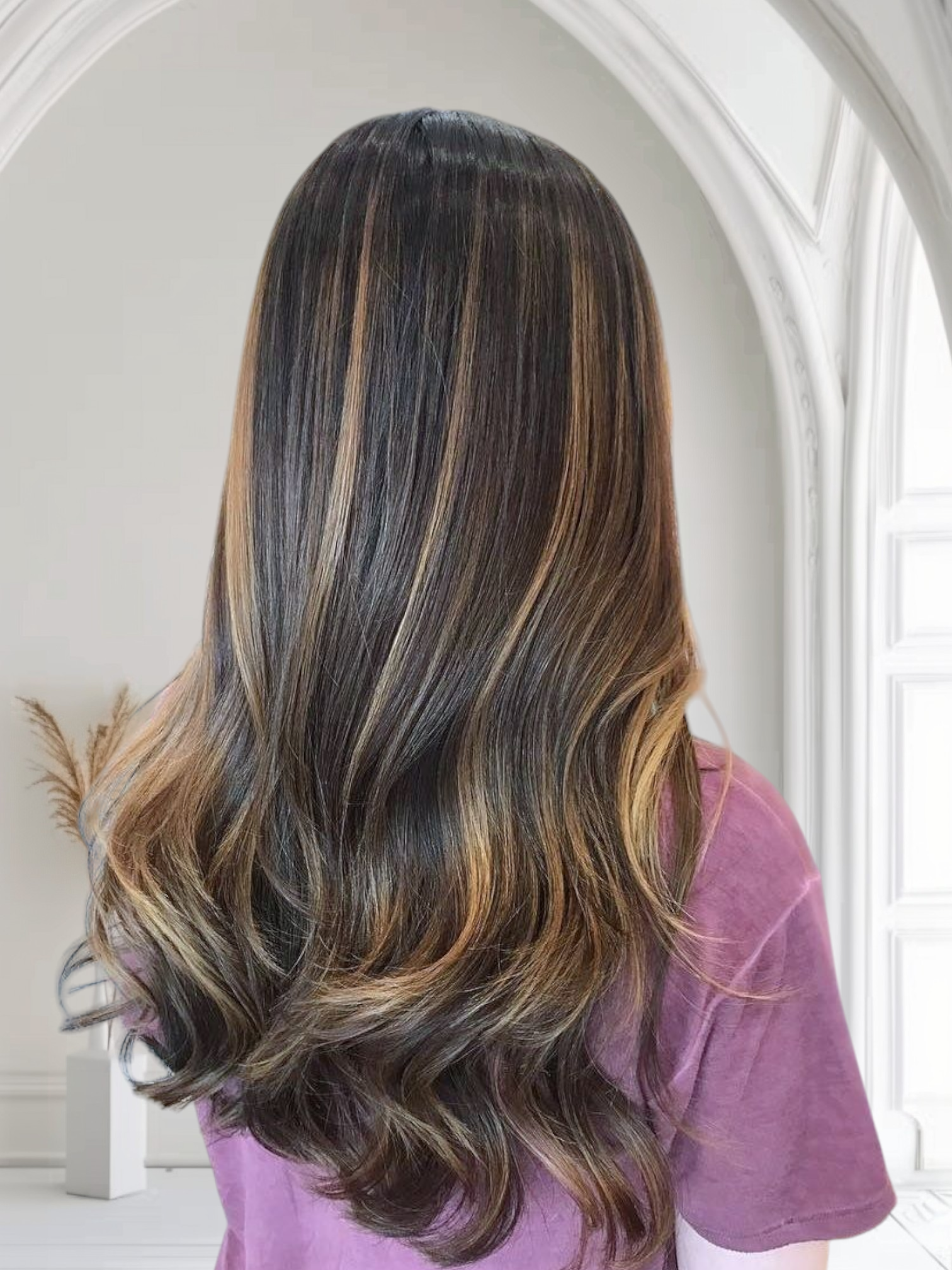 Invisible Tape in Extensions -# Bronde Omber
