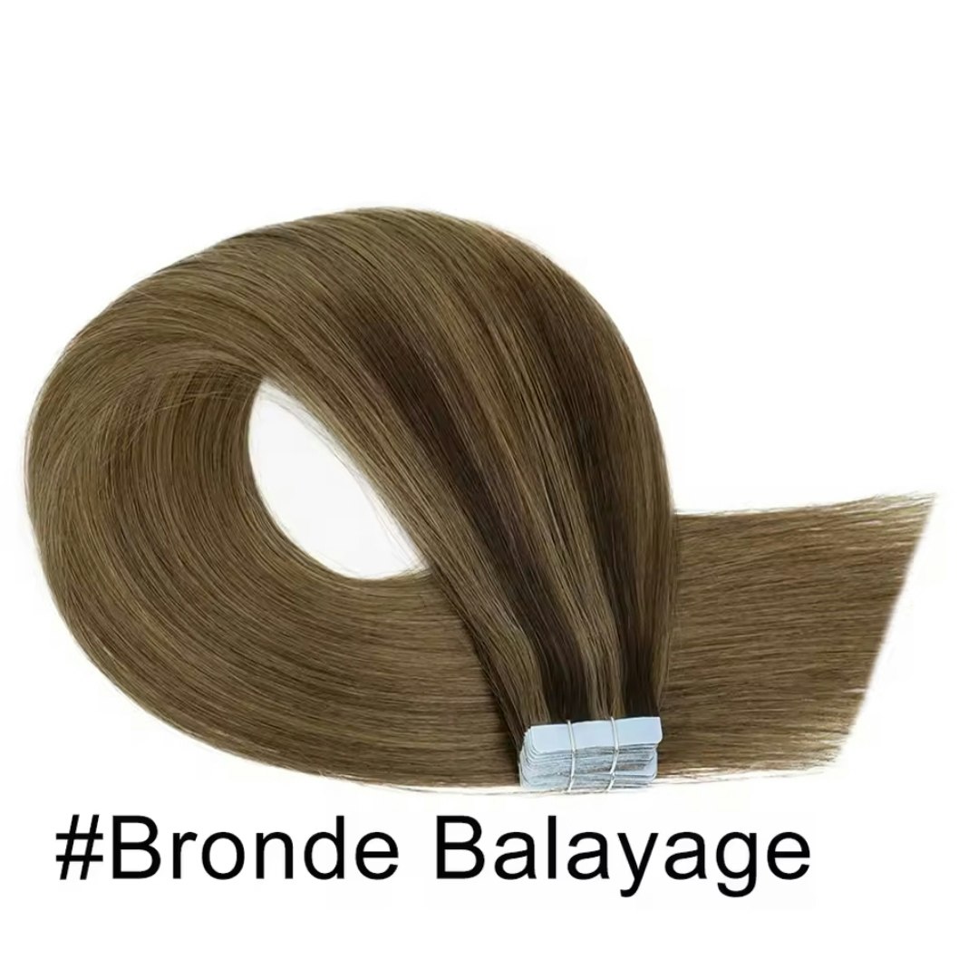 Invisible Tape in Extensions -# Bronde Balayage
