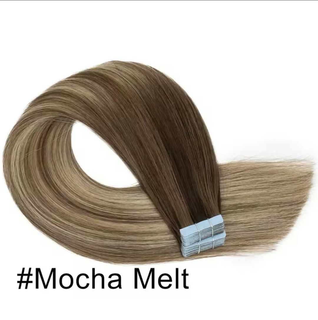 Invisible Tape in Extensions - # Mocha Melt