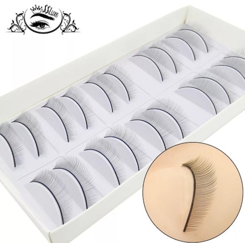 Övningsfransar Practice False Eyelashe 10 pairs