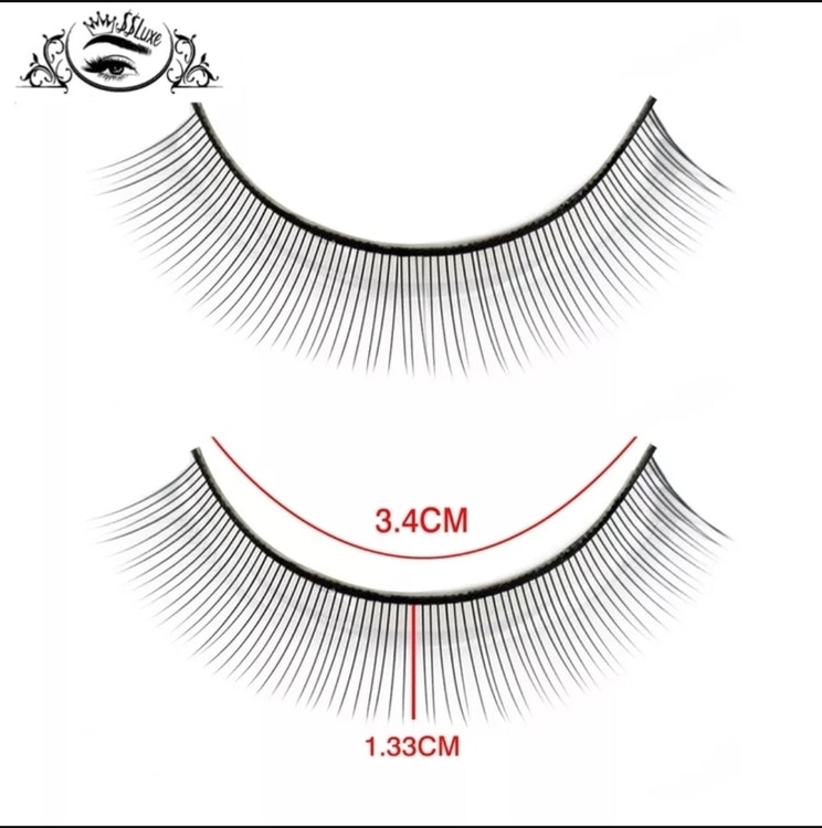 Övningsfransar Practice False Eyelashe 10 pairs