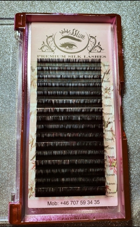 SS Luxe Fransar L böj Premium Silk lashes 0.10 L mix 8-14