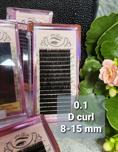 SS Luxe Fransar D böj 0.10 Premium silk lashes D curl 0.1
