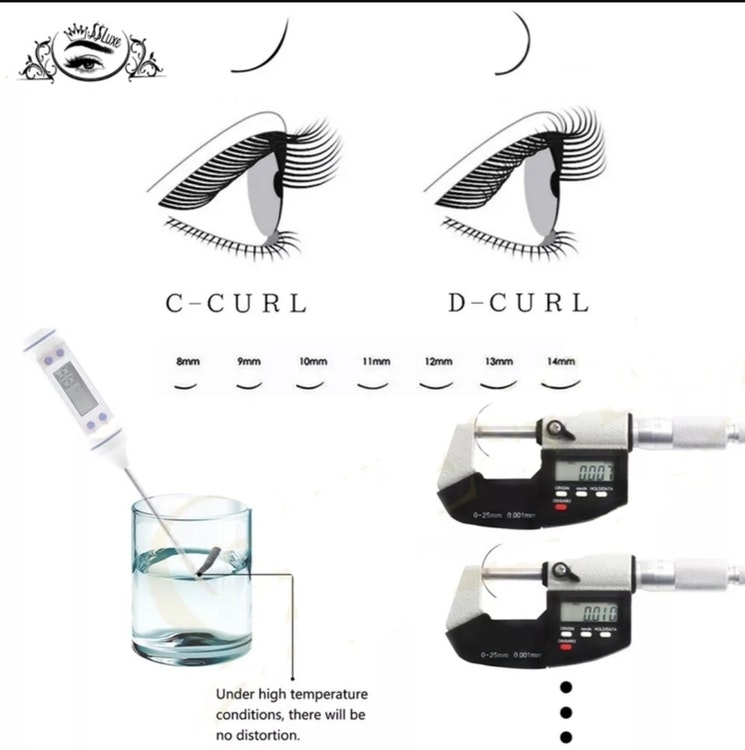 SS Luxe Fransar C böj 0.10 Premium silk lashes C 0.1 8-15mm
