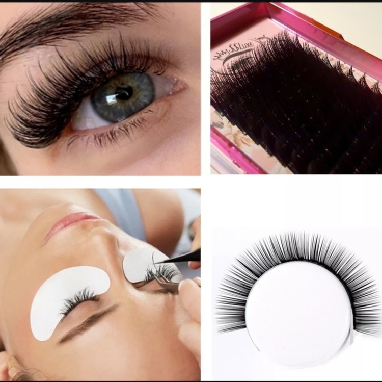 Mega volym SS Luxe fransar C böj 0.03. Premium silk lashes C curl 0.03 8-15mm