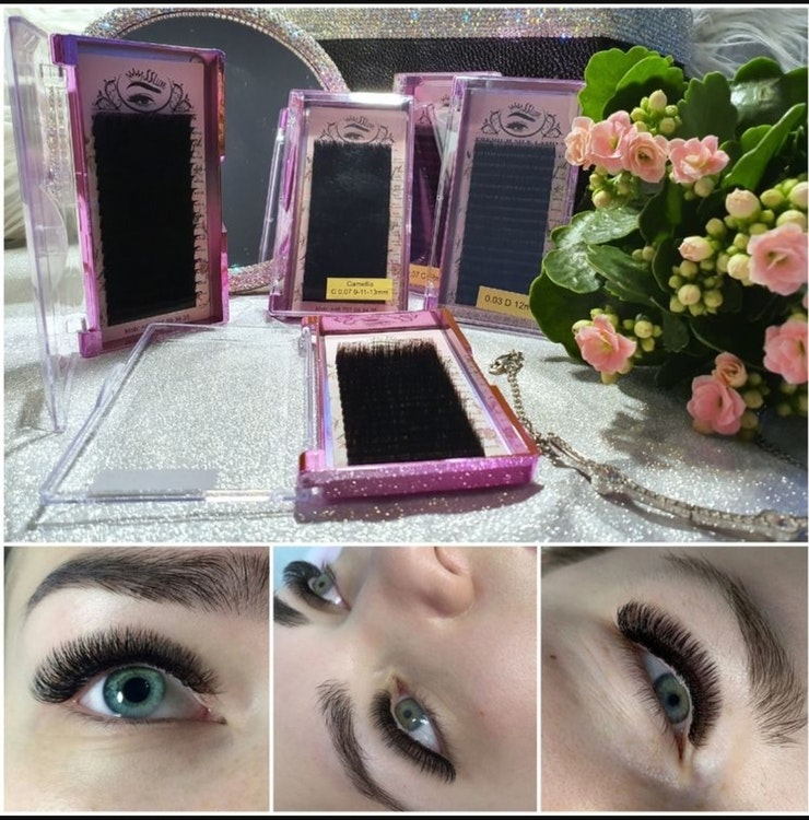Mega volym SS Luxe fransar C böj 0.03. Premium silk lashes C curl 0.03 8-15mm
