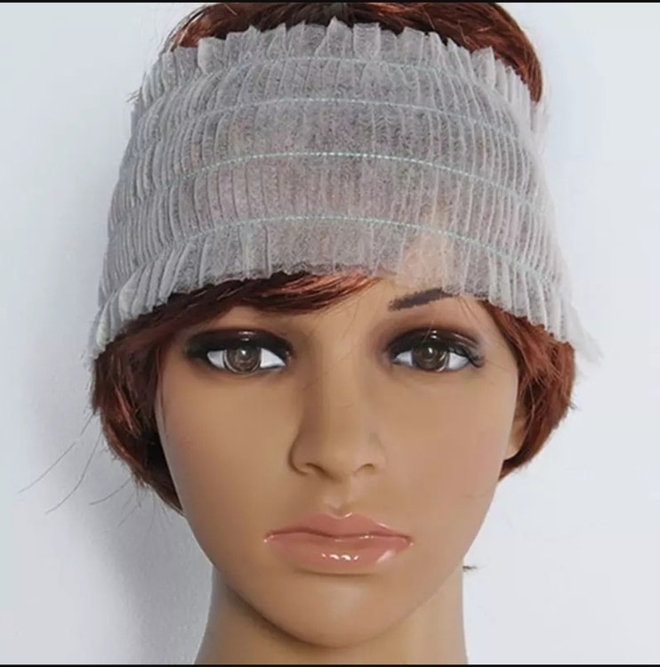 Hårband Disposable Stretch Non-Woven Headband 25 or 50 pcs