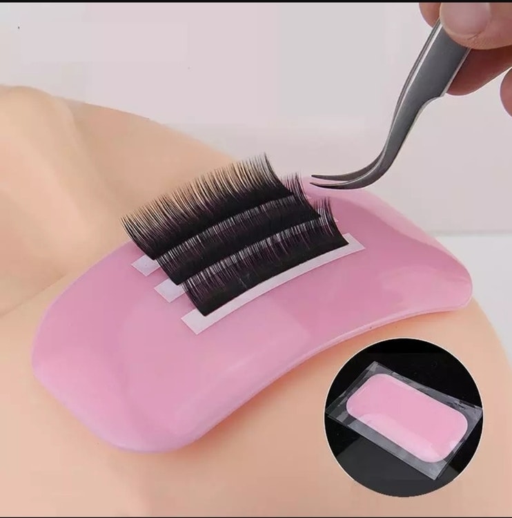 Forehead Sticker Silica Gel Flexible Silicone Pad for Eyelash Extension