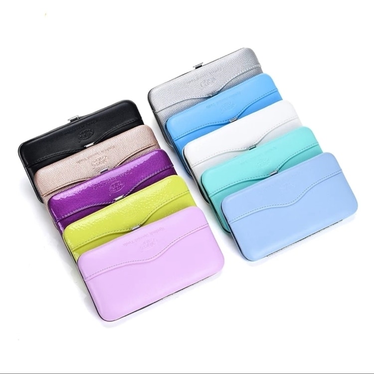 Pincettfodlar Case Tweezers Eyelash Extension storage case 7 pcs