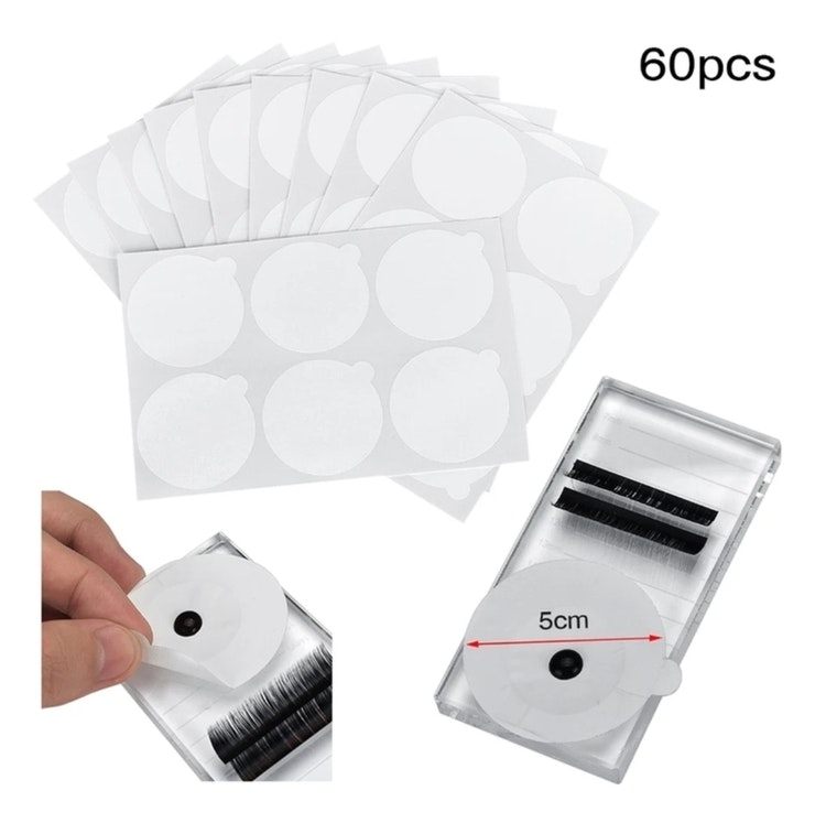 100 or 60 pcs Disposable eyelash glue holder pallet, glue pads