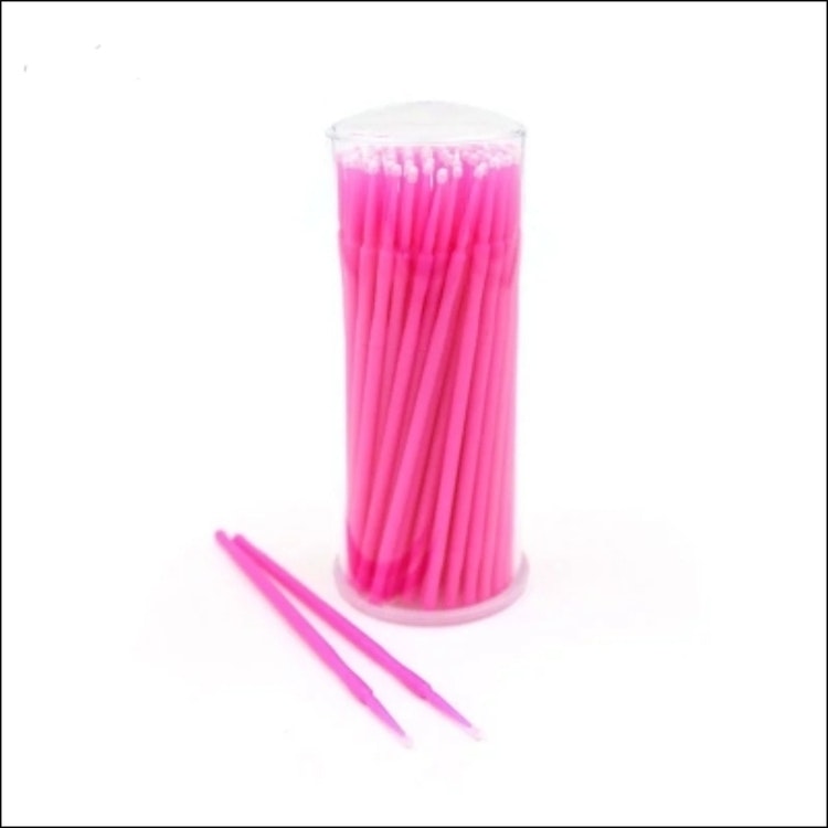 Micro Applicator, 100 pcs Eye lash extantion MicroBrush 100 pcs