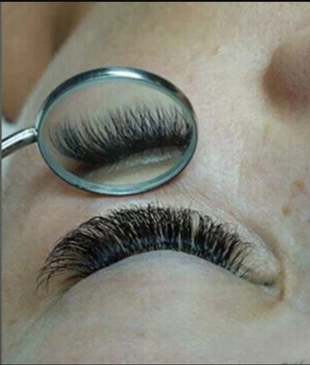 Stainless Steel Dental Mirror for checking eyelash extansion