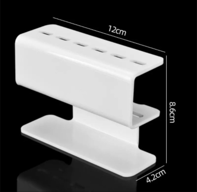 6 Holes Eyelash Tweezers Storage Rack