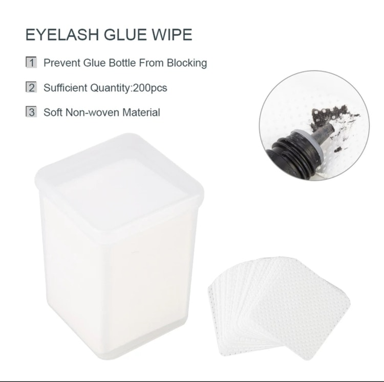 Glue wipes Remover Cotton 170 psc