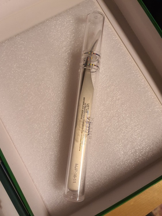 100% Original VETUS eyelash tweezer MJP-16-11