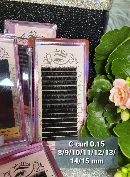 SS Luxe Fransar C böj 0.15 Premium silk lashes C Curl 0.15 8-15 mm