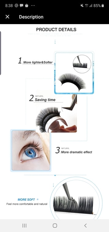 SS Luxe premium silk lashes B 0.10