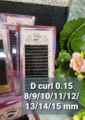 SS Luxe Fransar D böj 0.15 Premium silk lashes D curl 0.15