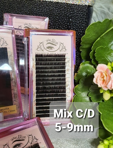 SS luxe fransar C/D böj Mix 5-9 mm