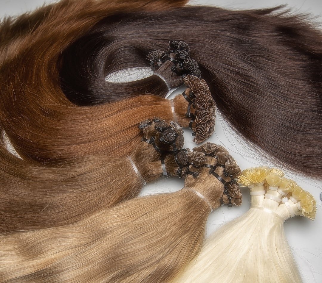 Keratin /Nail hair extensions  Flat-Tip # 6B (Lovely Brown)