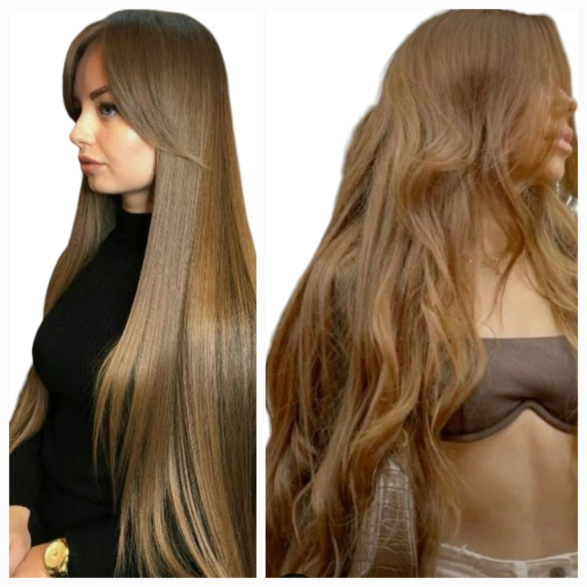 Keratin /Nail hair extensions  Flat-Tip # 8B ( Light Brown)