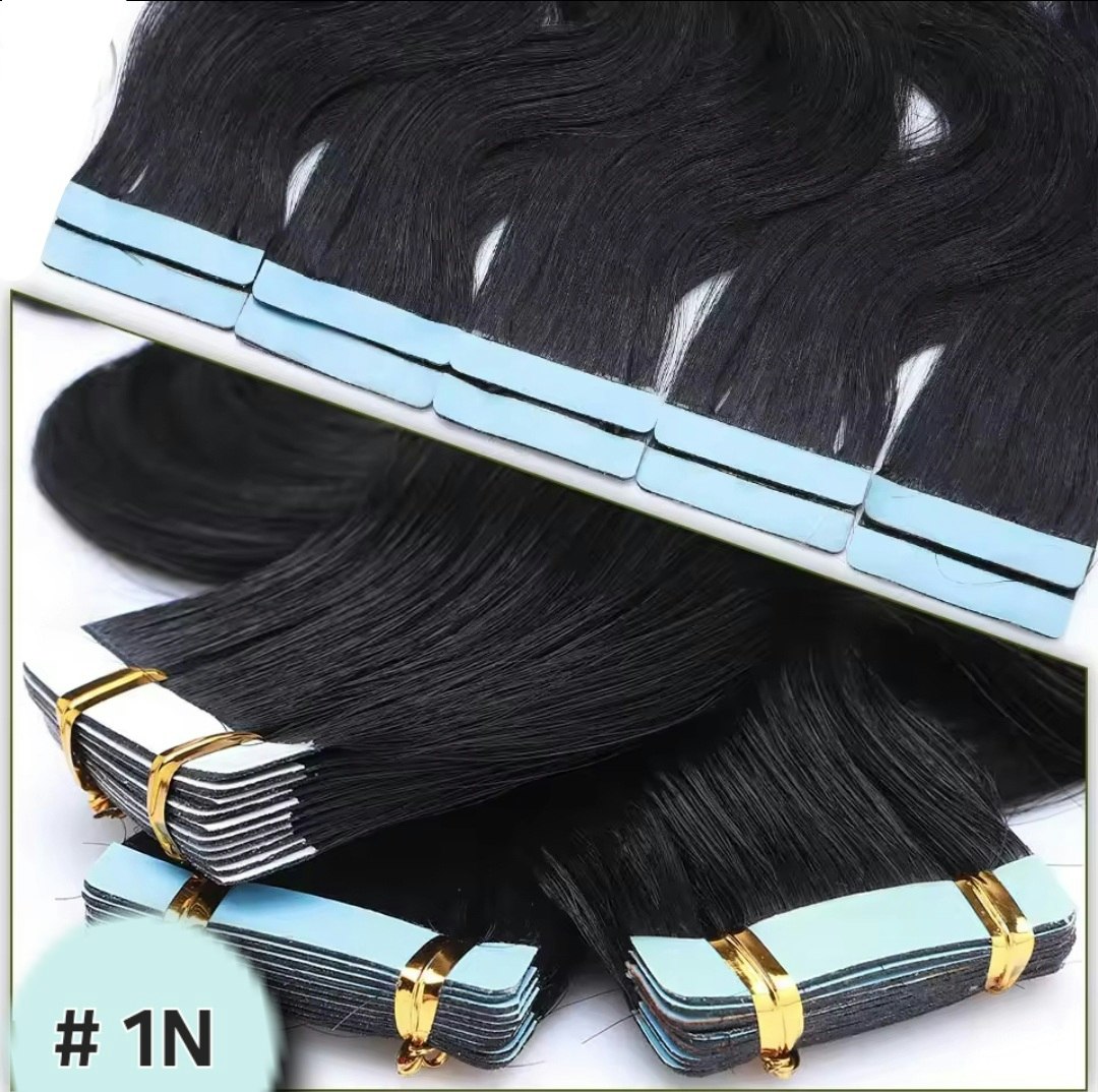 Tape Extensions #1N Pure Midnight Black