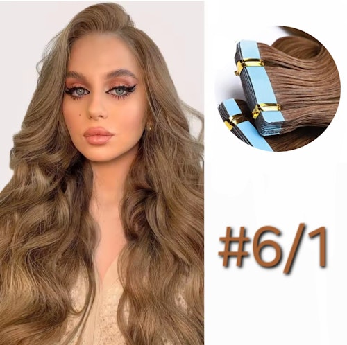 Tape Extensions - Cold Lovely Brown #6/1
