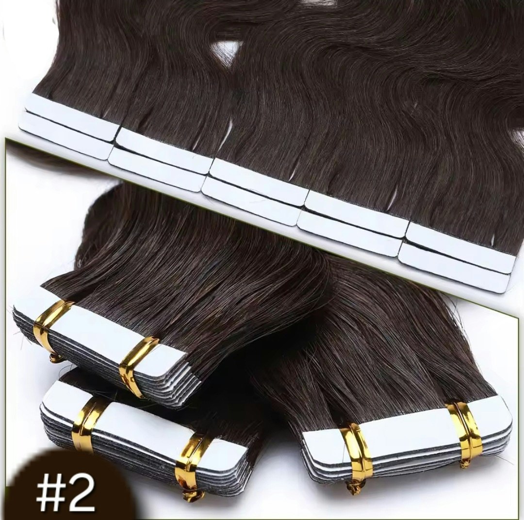 Tape Extensions - #2 Dark Espresso Brown