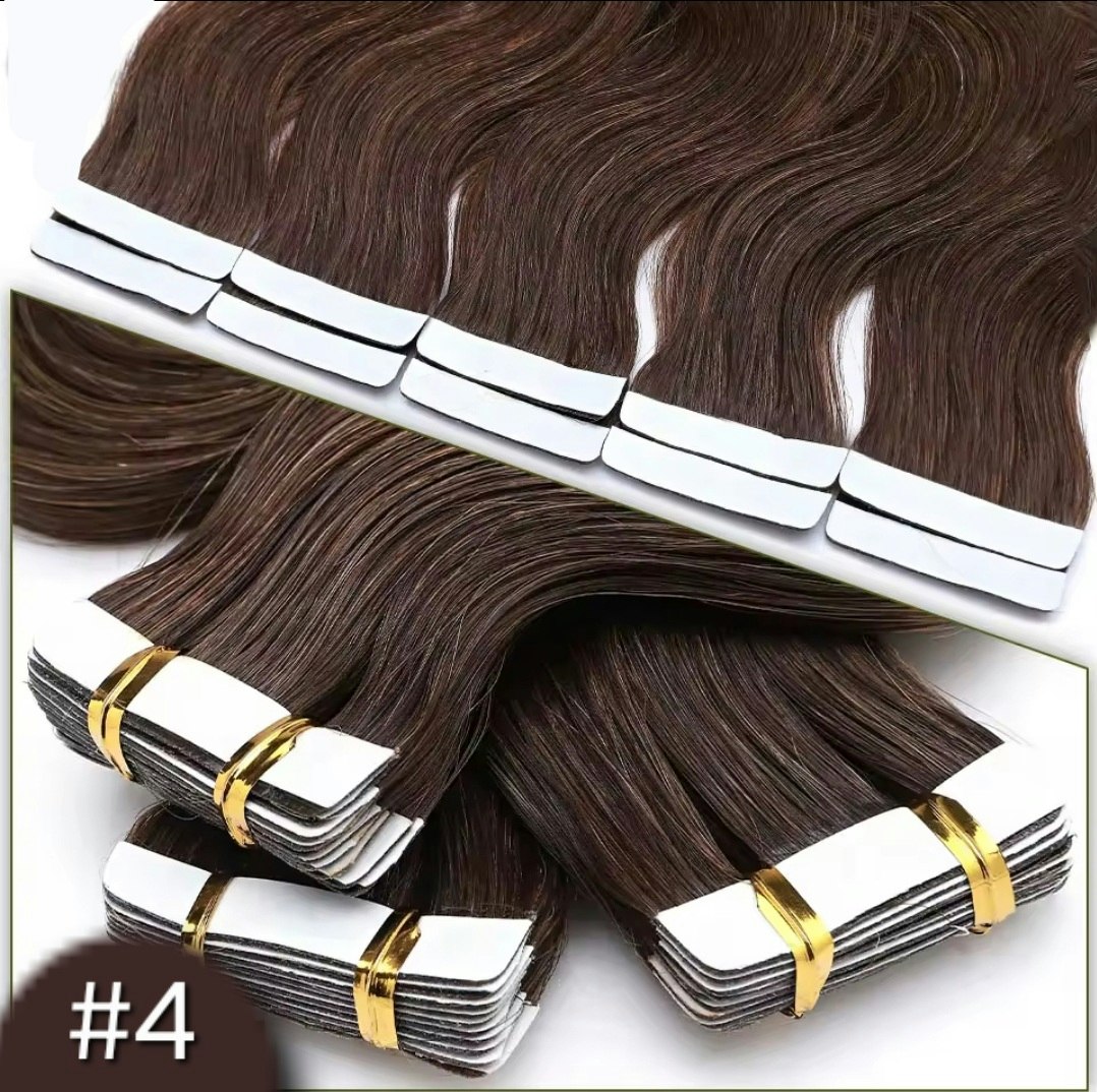 Tape Extensions - #4 Chocolate Brown