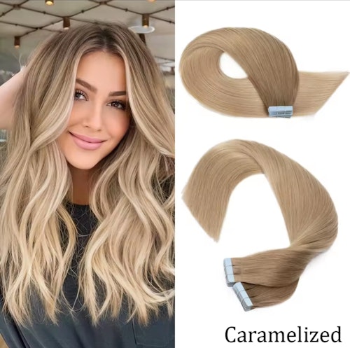 Tape Extensions -# Caramelized