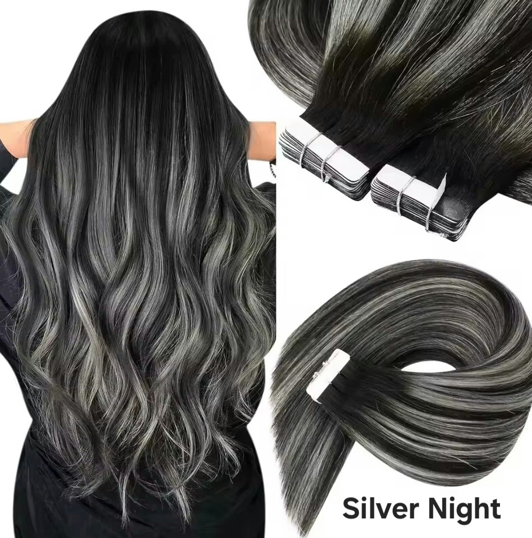 Tape Extensions -# Silver Night