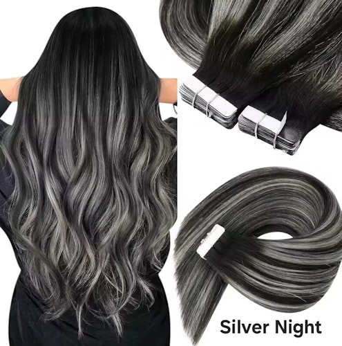 Tape Extensions -# Silver Night