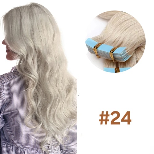 Tape Extensions - #24 Light Ash Blonde