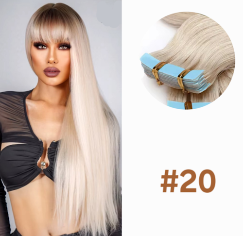 Tape Extensions - #20 Light Beige Blonde