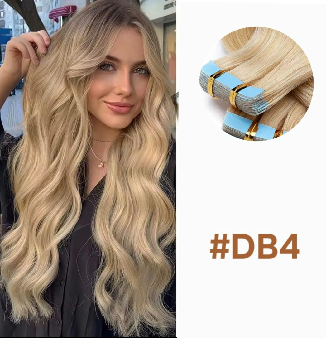 Tape Extensions - #DB4 Natural Blonde