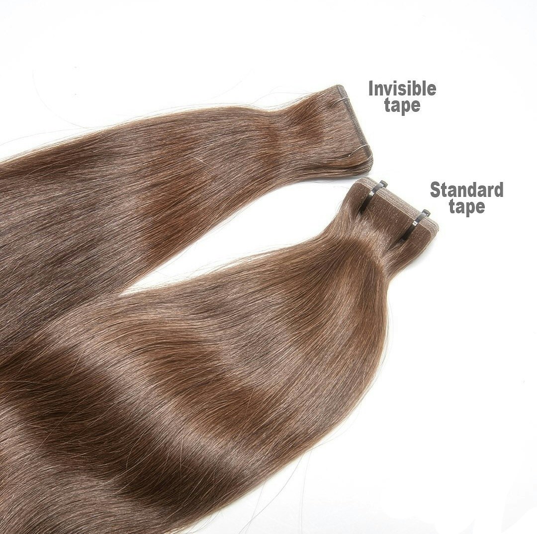 Invisible Tape in Extensions - #4 Chocolate Brown