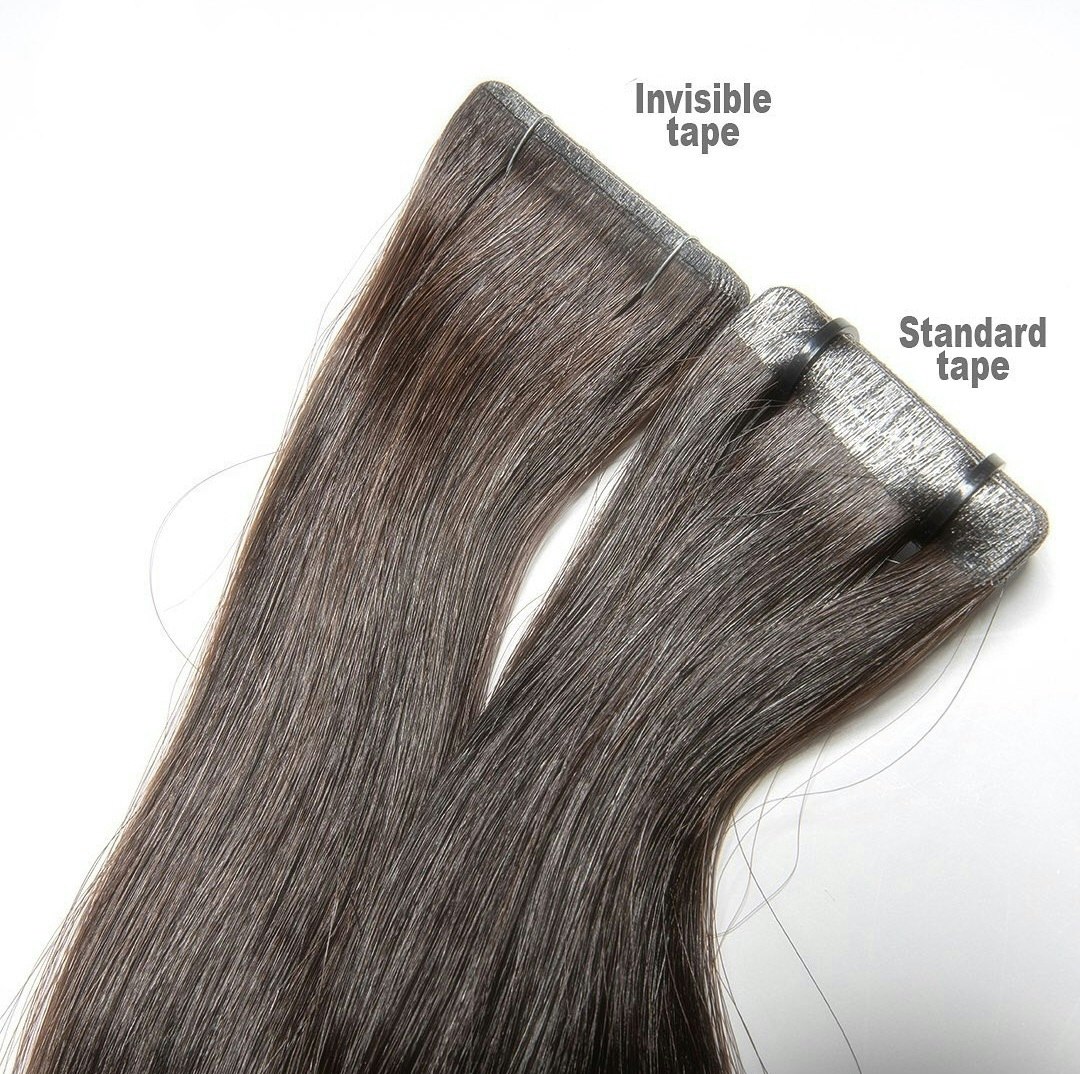Invisible Tape in Extensions #1N Pure Midnight Black