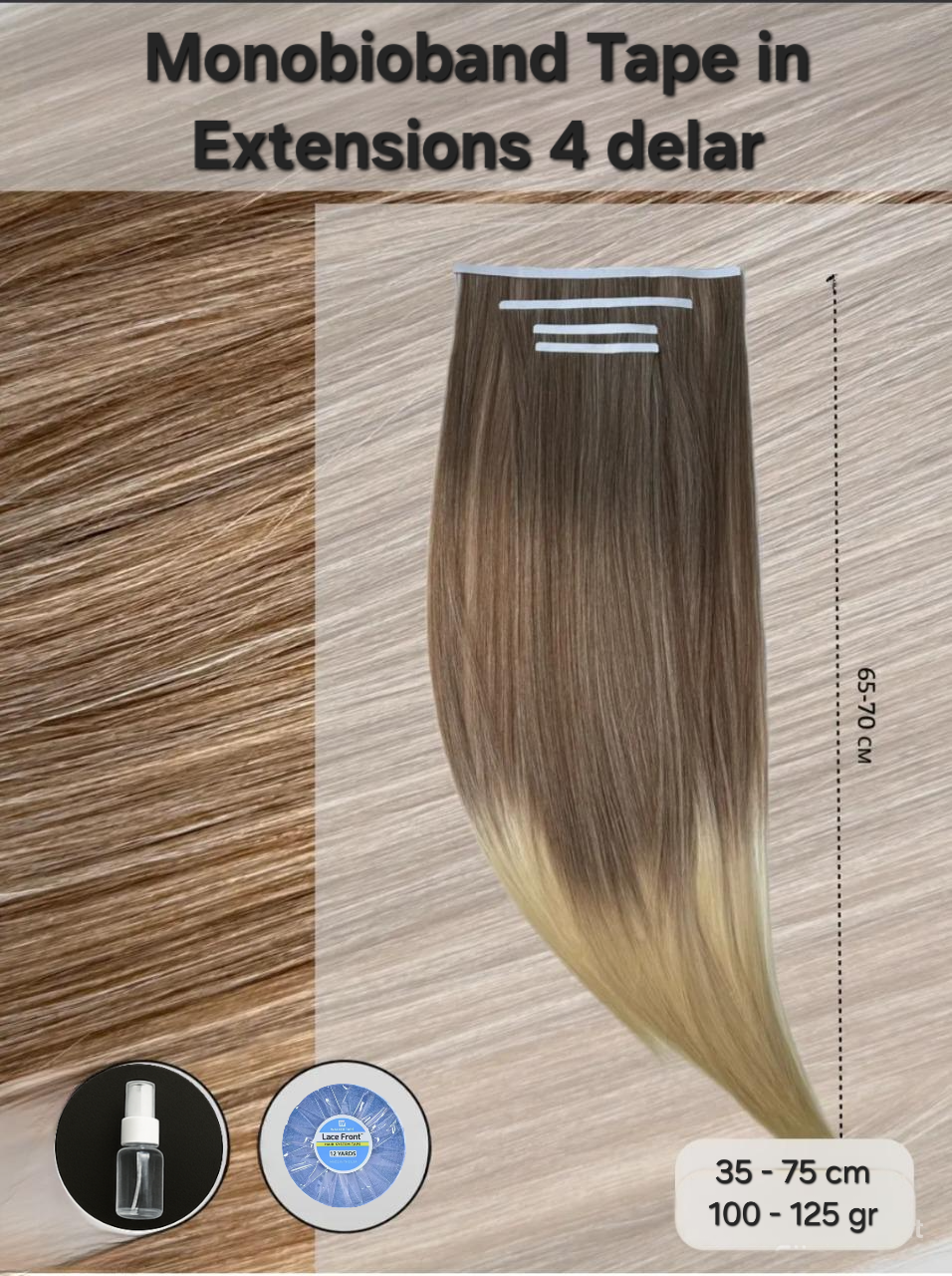 Monobioband Tape in Extensions -# Ombre 6/24
