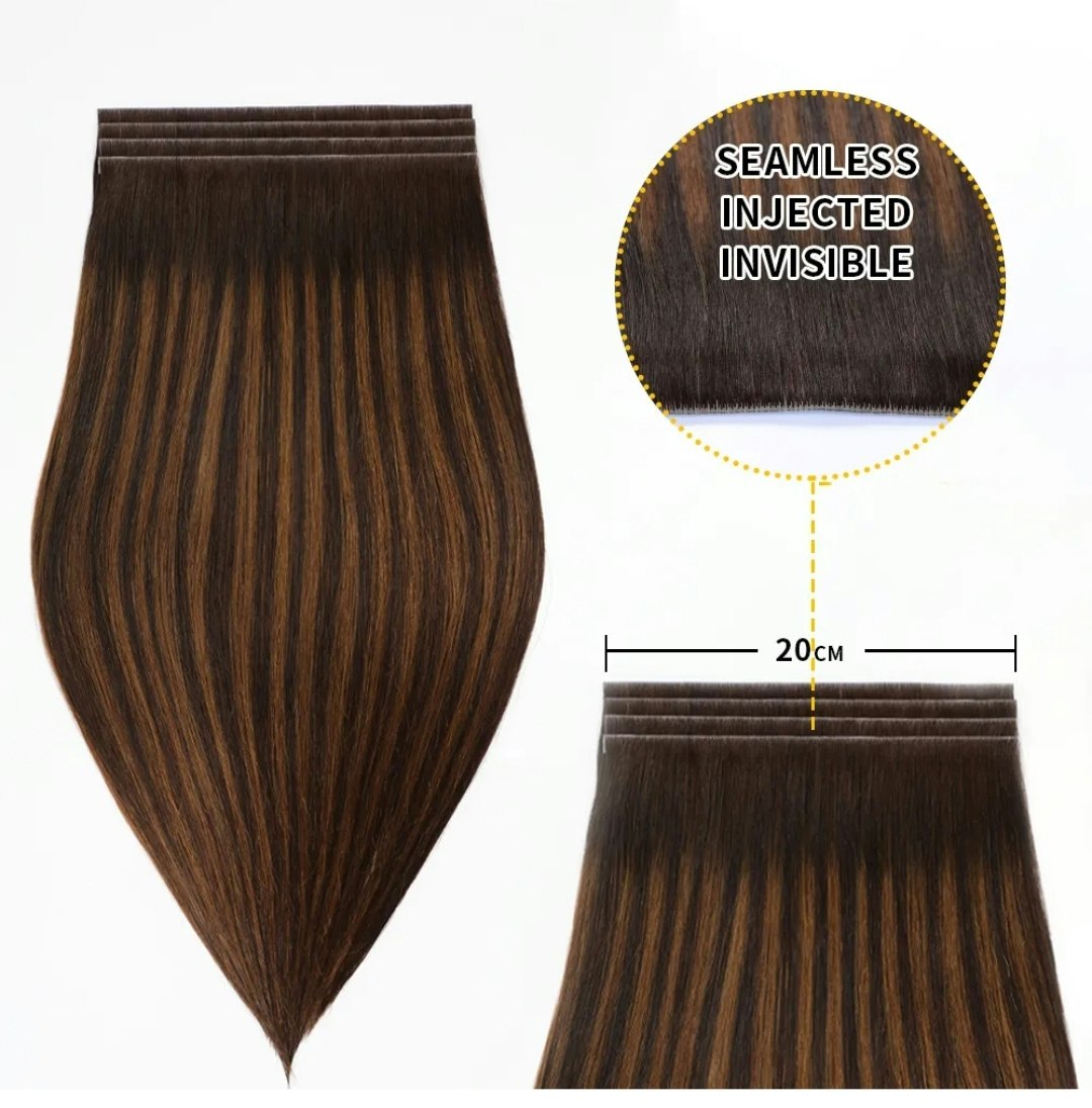 Long Seamless Invisible Tape In Hair Extension  - #T8/60