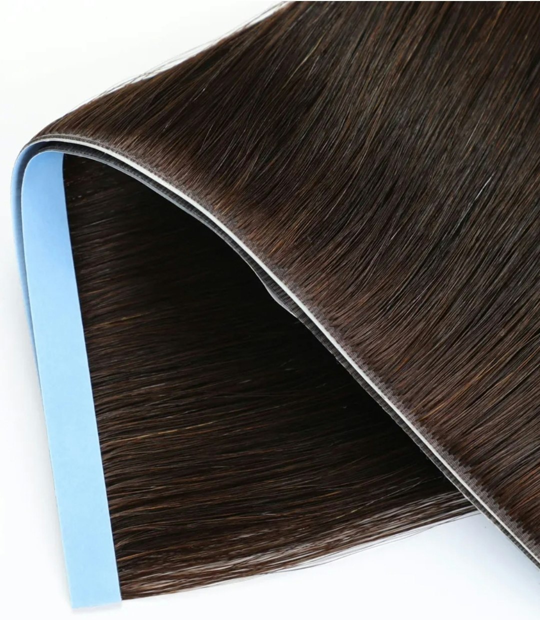 Long Seamless Invisible Tape In Hair Extension - #2 Darkest Brown