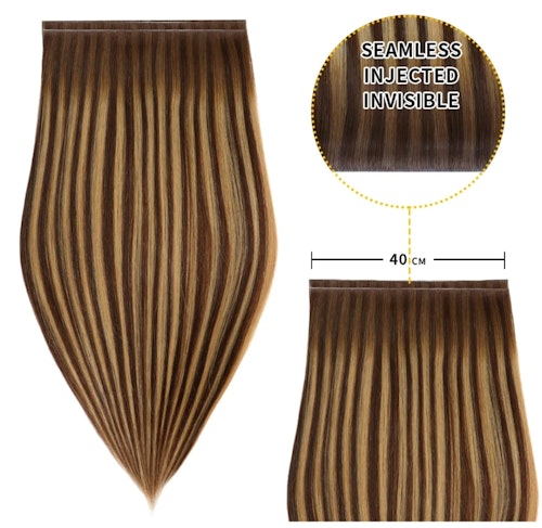 Long Seamless Invisible Tape In Hair Extension - #P4/27/T4