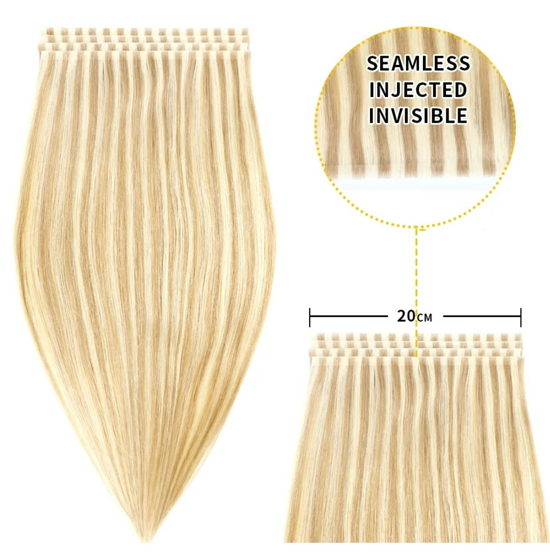 Long Seamless Invisible Tape In Hair Extension - #P18/613