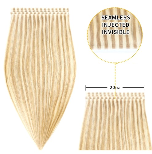 Long Seamless Invisible Tape In Hair Extension - #P18/613