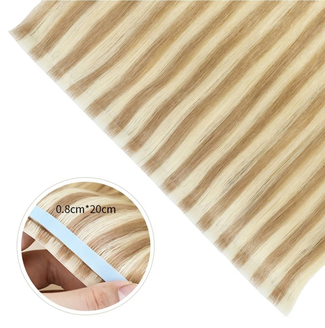 Long Seamless Invisible Tape In Hair Extension - #P18/613