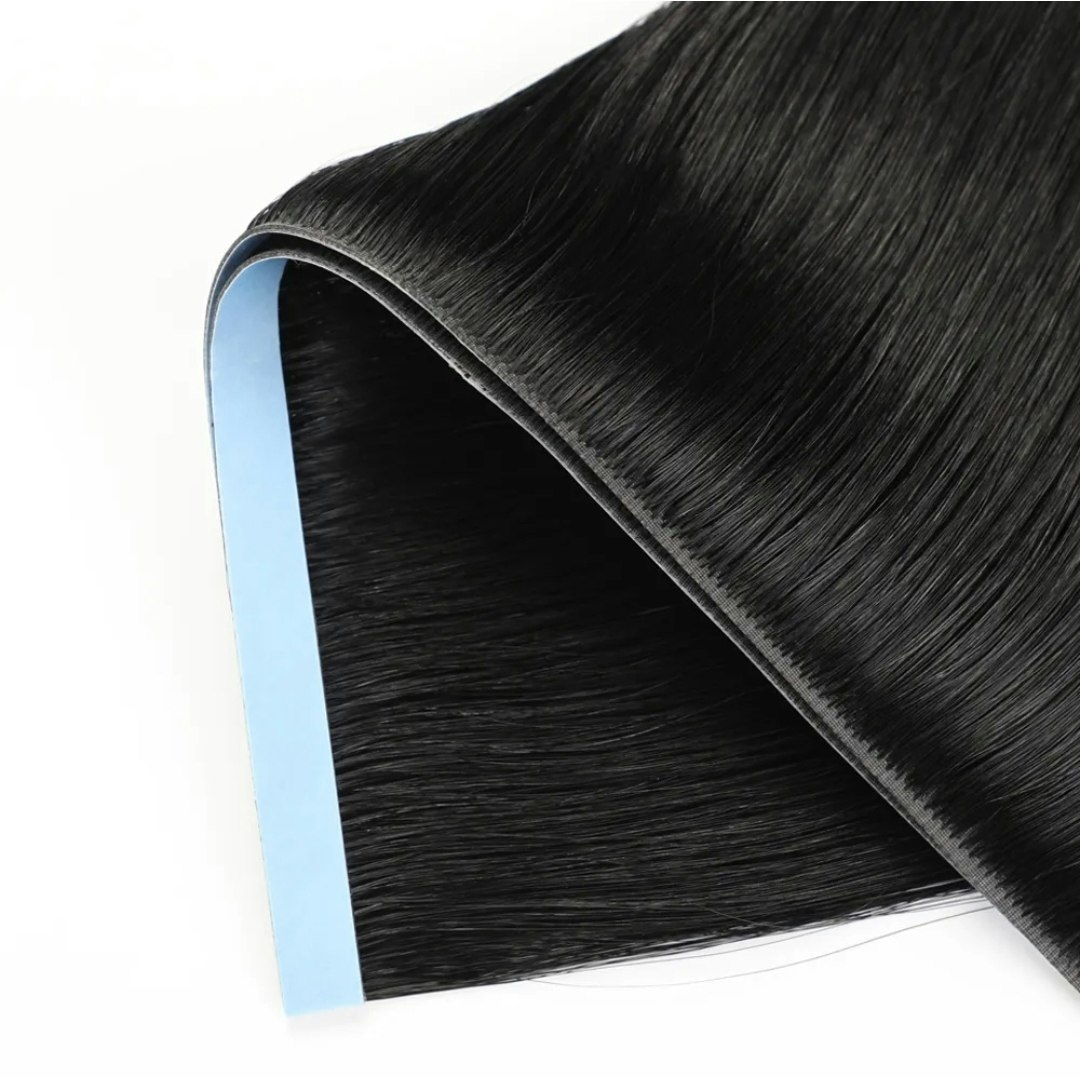 Long Seamless Invisible Tape In Hair Extension  - #1 Jet Black