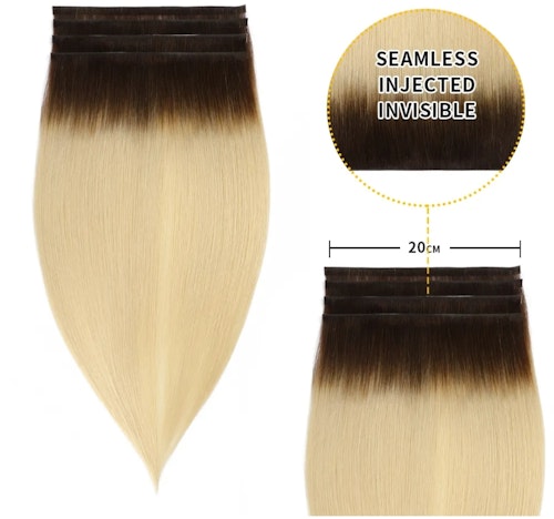 Long Seamless Invisible Tape In Hair Extension - #T2/60